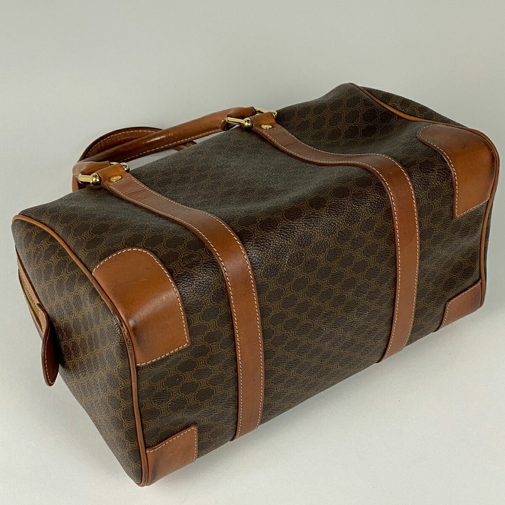 Celine Macadam Pattern Mini Canvas Handbag Brown - image 2